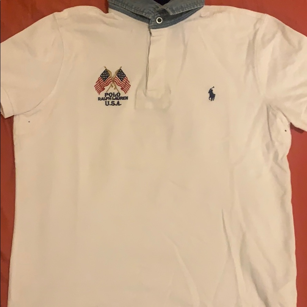 *POLO* Ralph Lauren white polo shirt